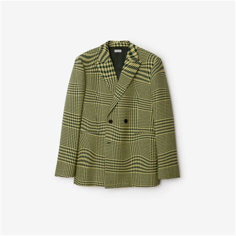 burberry houndstooth wool coat jacket|Warped Houndstooth Wool Jacket in Ivy .